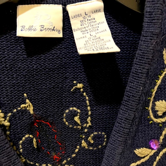 VINTAGE BOBBIE BROOKS EMBROIDERED VEST - Picture 4 of 7